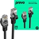 Prevo CAT6-BLK-3M Network Cable, RJ45 (M) to RJ45 (M), CAT6, 3m, Black, Oxygen Free Copper Core, Sturdy PVC Outer Sleeve & Clip Protector, Retail Box Packaging - Image 3