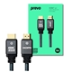 Prevo HDMI-2.1-5M HDMI Cable, HDMI 2.1 (M) to HDMI 2.1 (M), 5m, Black & Grey, Supports Displays up to 8K@60Hz, 99.9% Oxygen-Free Copper with Gold-Plated Connectors, Superior Design & Performance, Retail Box Packaging - Image 3
