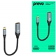 Prevo USBC-HDMI-ADA Display Converter Adapter, USB Type-C (M) to HDMI (F), 0.2m, Black & Silver, HDMI 2.0, Supports up to 4K@60Hz, Braided Cable, Retail Box Packaging - Image 3