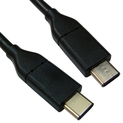 USB 3.1 Type C (M) to Type C (M) Cable 1.5m Black OEM Data Cable - Image 2