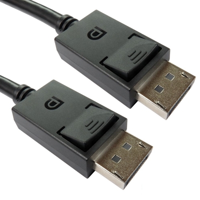 DisplayPort (M) to DisplayPort (M), DisplayPort 2.1, 1m, 8K60Hz Support, 2K240Hz (2560 x 1440) Support, UHBR10, 16k30Hz Support, 1080p Support 360Hz, Black - Image 2