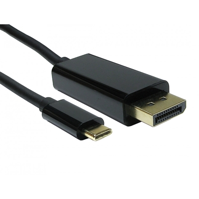 USB-C to DisplayPort 4K 60HZ 1 Meter Black Data Cable - Image 2