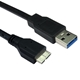 USB 3.0 A (M) to USB 3.0 Micro B (M) 0.75m Black OEM Data Cable - Image 3