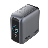 Verbatim (30240) Mini GaN Charger 140W With Display, 140W 4-Port + 140W USB-C to USB-C Cable