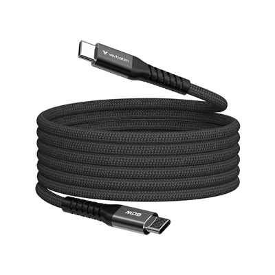 Verbatim (31859) Sync & Charge USB-C to USB-C 60W Magnetic Cable 120cm Black, Supports PD 3.0 and QC 3.0 - Image 2