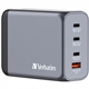 Verbatim (32204) GNC-200 GaN Charger 200W with 2 x USB-C PD 100W / 1 x USB-C PD 65W / 1 x USB QC 3.0 (EU/UK/US) - Image 3