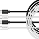 Verbatim (32391) Essentials Sync & Charge USB-C to C Cables (2 pack) Black & White, 1m, 60W PD, 480Mbps, USB Power Delivery 3.0 Supports Up To 60W Fast Charging - Image 3