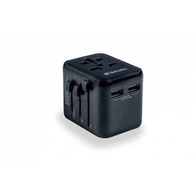 Verbatim (49543) UTA-01 Universal Travel Adapter with 2 x USB-A Ports 12W - Image 2