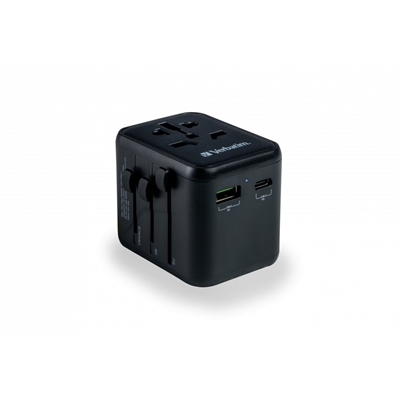 Verbatim (49544) UTA-02 Universal Travel Adapter with 1 x USB-C PD 20W / 1 x USB-A QC 3.0 - Image 2