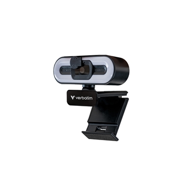 Verbatim (49579) AWC-02 Full HD 1080p Autofocus Webcam with Microphone and Light - Image 2