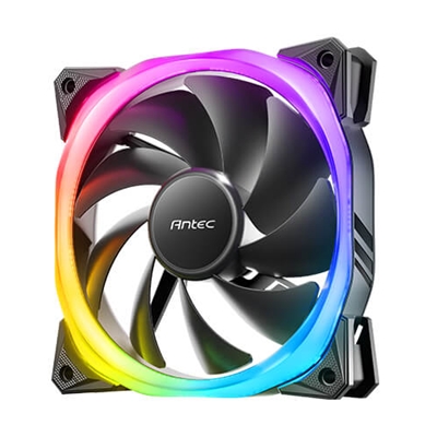 Antec Fusion 120mm ARGB, Black, Upto 2000RPM, 57.93CFM Airflow, 31.24dB Max, 4-pin PWM 3-pin LED - Image 2