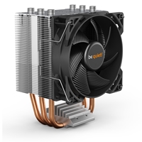 be quiet! Pure Rock Slim 2 Fan CPU Cooler, Universal Socket, Pure Wings 2 92mm PWM Black Cooling Fan, 2000RPM, 3 Heat Pipes, 130W TDP, Slim & Compact Design, Intel LGA 1700 & AMD AM5 Compatible