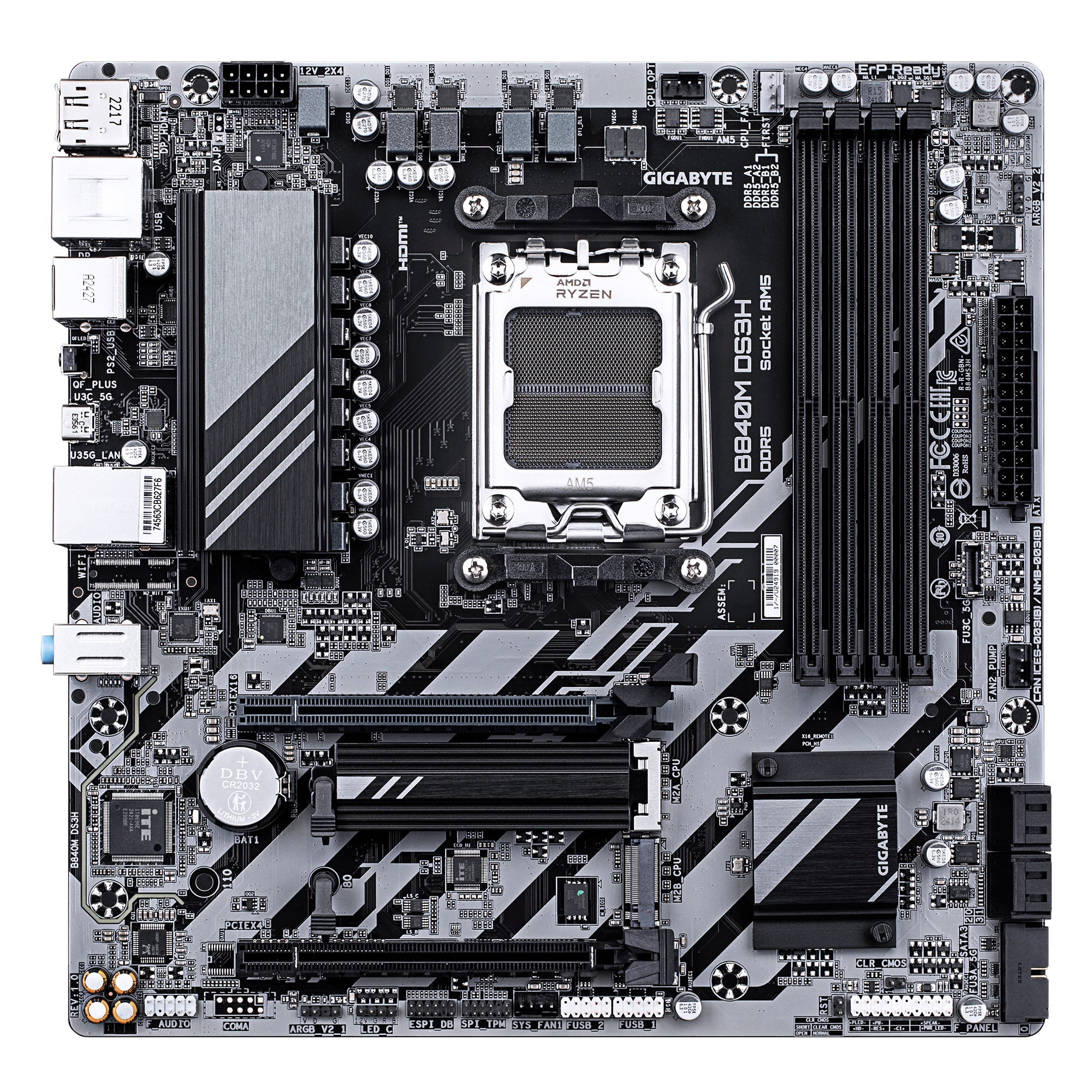 GIGABYTE AM5 B840M DS3H M-ATX - Image 2