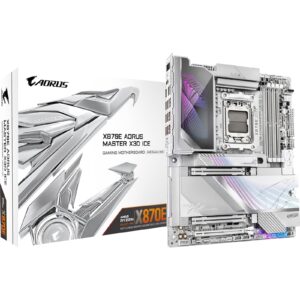 Gigabyte X870E AORUS MASTER X3D ICE AMD AM5 Socket Motherboa