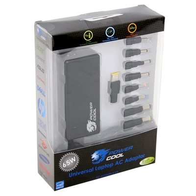 Powercool Universal 65W Auto Sense Power Adapter (8 tips) - Image 2