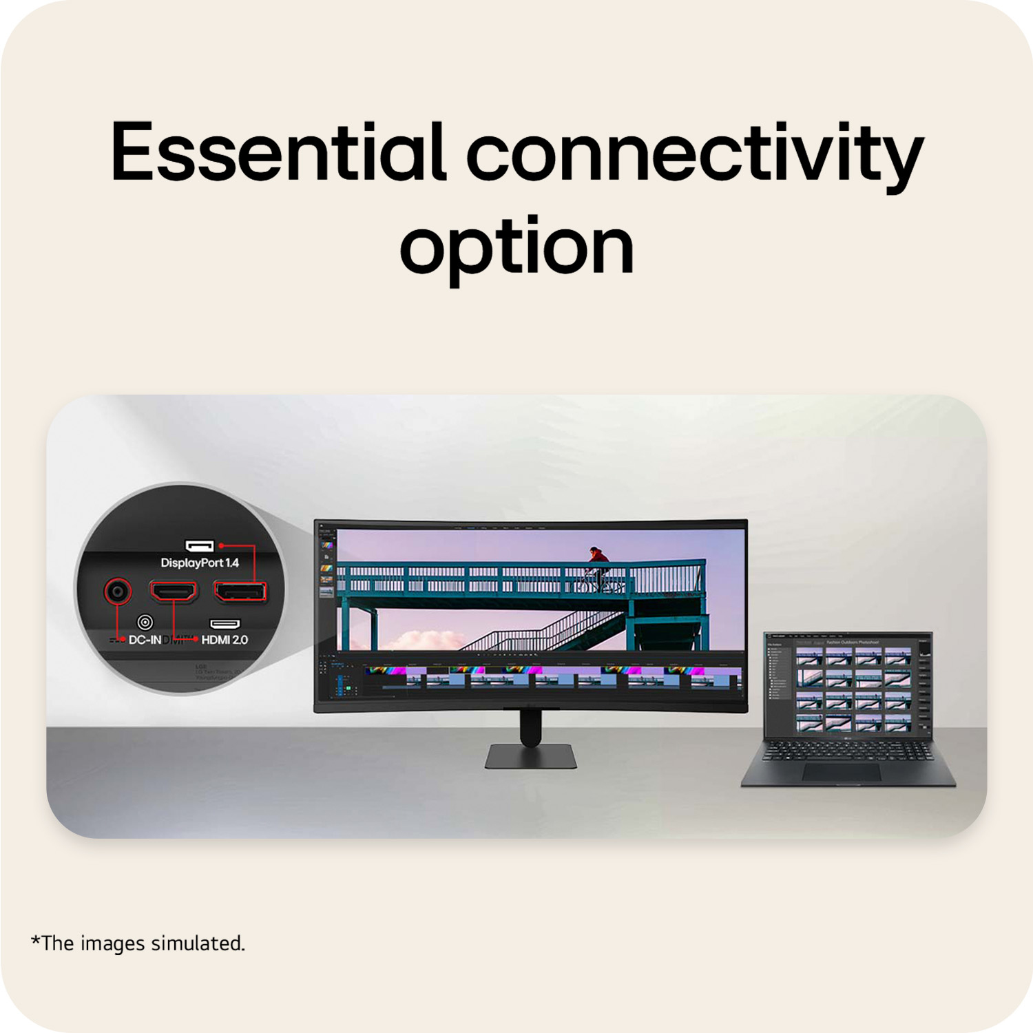 LG 27 VA MONITOR CURVED 34U601B-B - Image 5