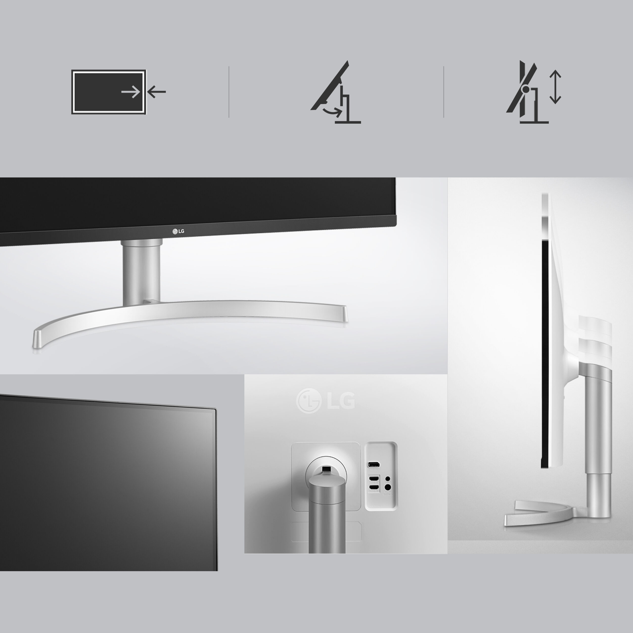 LG 31.5 IPS MONITOR SPK 32UN650K-W - Image 5