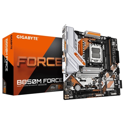 Gigabyte B850M FORCE AMD AM5 Socket Motherboard, Micro-ATX, 2x DDR5 Slots, 3x M.2 Socket, 2.5GbE LAN, 1x DisplayPort / 1x HDMI Port - Image 2