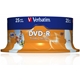 Verbatim (43538) DVD-R Wide Inkjet Printable ID Branded 25 Pack Spindle 4.7GB 16X - Image 3