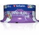 Verbatim (43667)DVD+R Double Layer 8.5GB 8X Wide Printable 25 Pack Spindle No ID - Image 3