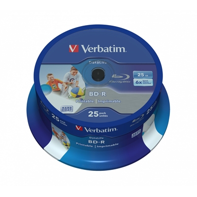 Verbatim (43811) BD-R SL Datalife 25GB 6X 25 Pack Spindle Wide Printable NO ID - Image 2