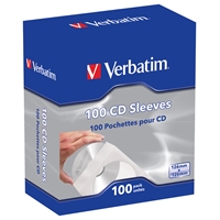 Verbatim (49976) CD Paper Sleeves 100-Pack