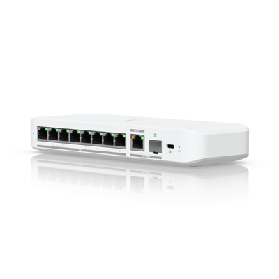 Ubiquiti USW-FLEX-2.5G-8 UniFi Flex 2.5G Ultra Compact 8 Port POE/USB-C Powered Managed Switch - Image 2