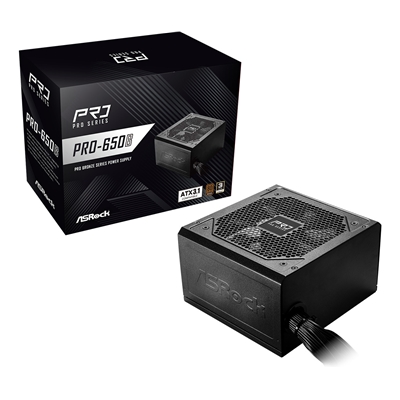 ASRock PRO-650B 650B ATX Power Supply Unit, 80 PLUS Bronze Certified, Low noise 120mm FAN, High Efficiency PSU - Image 2