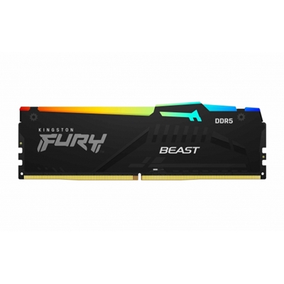 Kingston FURY Beast KF552C40BB2A-32 32GB (1x 32GB) DIMM System Memory, 5200MHz, DDR5, CL40, Black, RGB, Intel XMP - Image 2