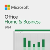 Microsoft Office 2024 Home and Business English Medialess Software Lifetime Subscription - Retail Boxed