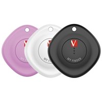 Verbatim MYF-03 My Finder Bluetooth Item Finder 3 Pack Black /White / Purple