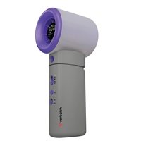 Verbatim Cool 'n' Go Aqua Breeze Handheld Fan, Portable Cooling with Refreshing Mist Spray - Grey/Purple
