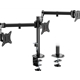 VonHaus Triple Monitor Stand for 17-27" Screens, Three Screen Monitor Mount with Desk Clamp, Height Adjustable, Easy Assemble Stand with Full Tilt, Rotation & Swivel Arms, VESA 75x75 & 100x100mm - Image 3