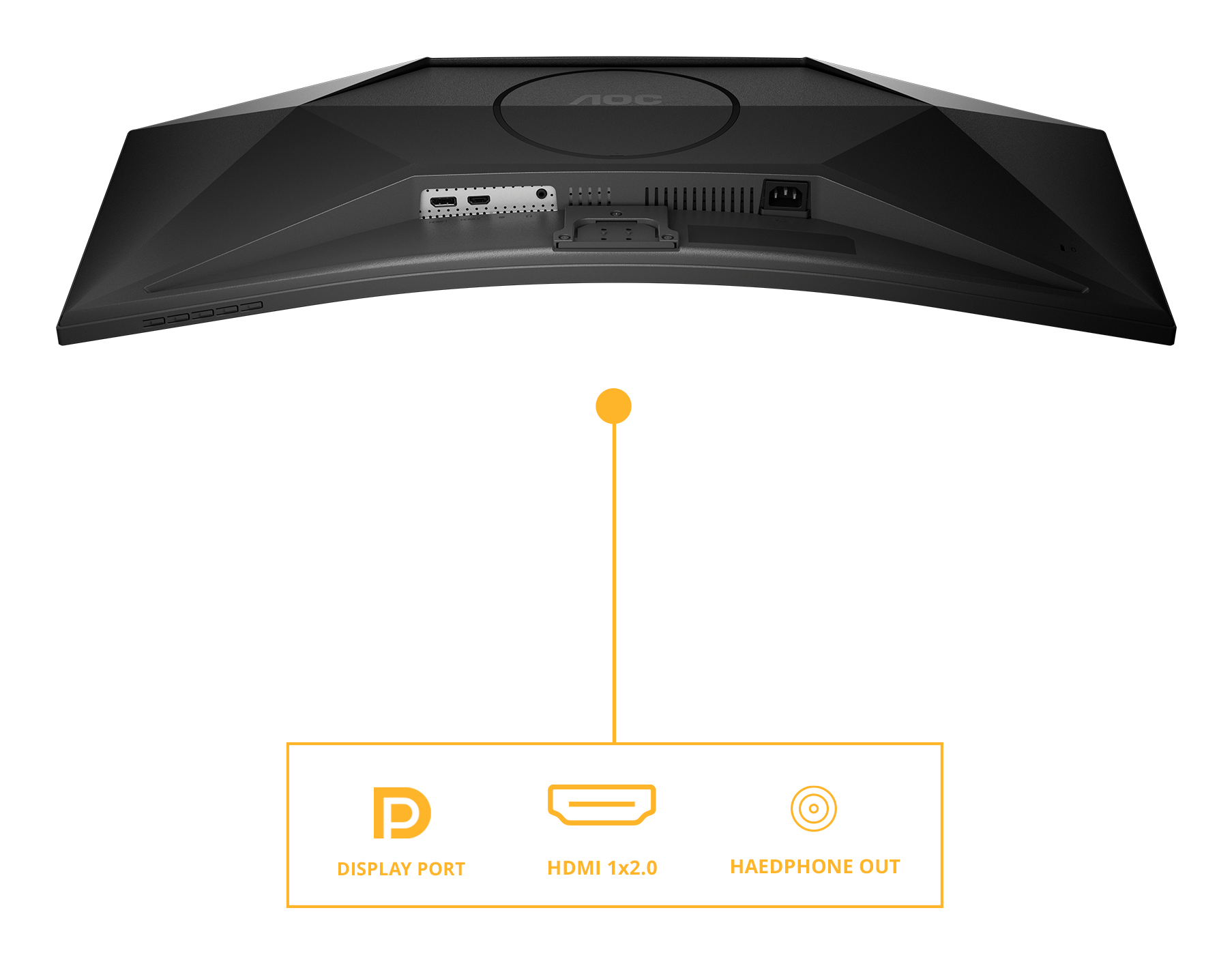 AOC 34 VA CURVED MONITOR CU34B3E - Image 4