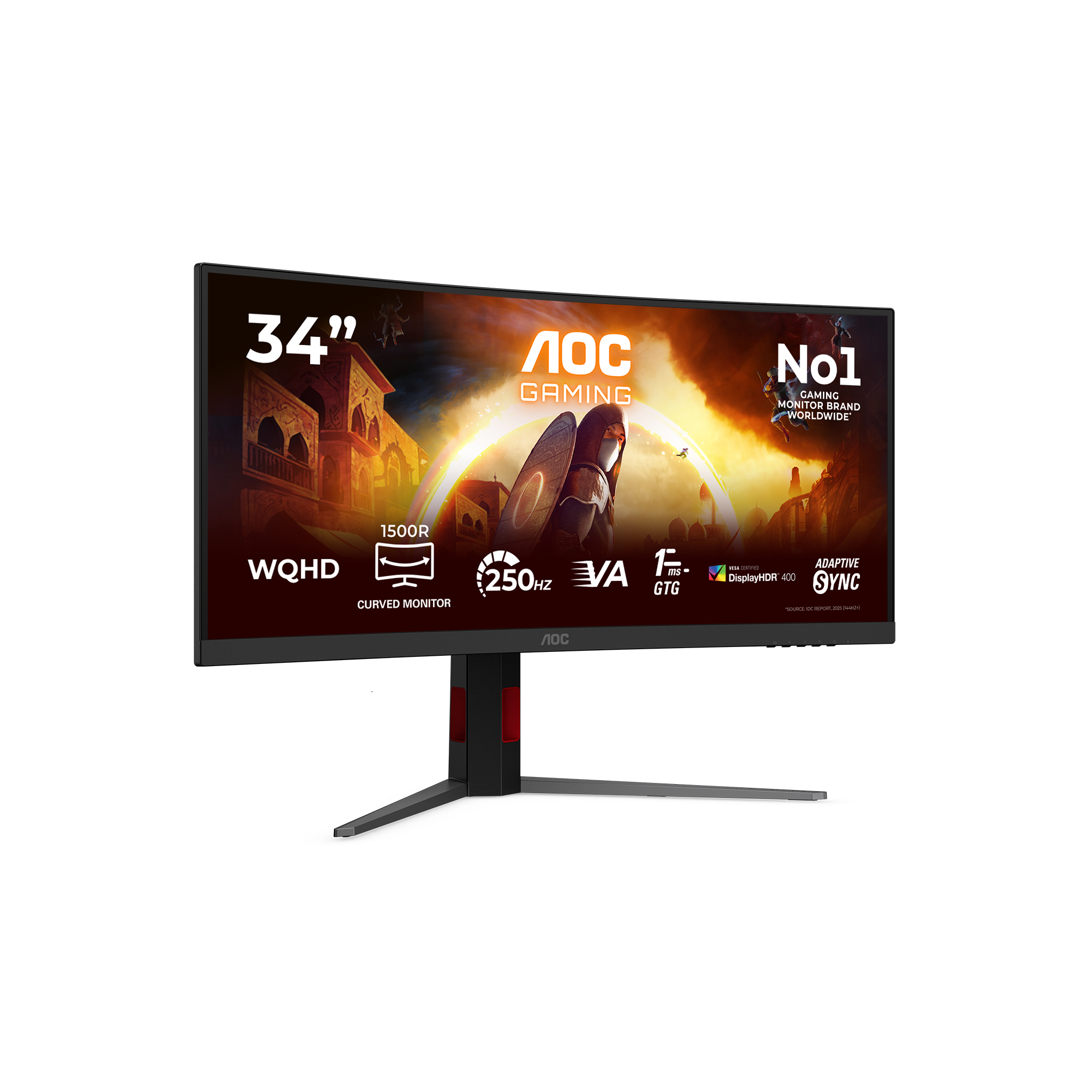 AOC 34 VA MONITOR SPK CURVED CU34G4ZCA - Image 2