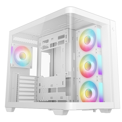 DeepCool CG530U 4F WH Case,White, Mid- Tower, 2x USB 3.0, Tempered Glass Side Window Panel, ITX/Micro ATX/ATX - Image 2