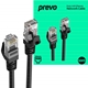 Prevo CAT6-BLK-10M Network Cable, RJ45 (M) to RJ45 (M), CAT6, 10m, Black, Oxygen Free Copper Core, Sturdy PVC Outer Sleeve & Clip Protector, Retail Box Packaging - Image 3