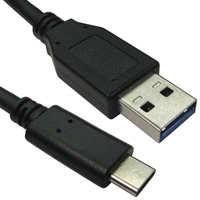 USB 3.1 Type C (M) to Type C (M) Cable 0.5m Black OEM Data Cable