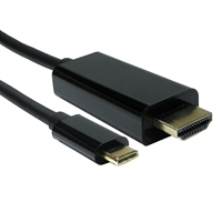 USB C TO HDMI 4K 60HZ 1 Meter Black Data Cable