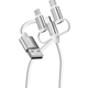 Verbatim Essentials 3-in-1 Sync & Charge Cable USB-A to Micro-B, USB-C and Lightning, 1m, 18W QC, 480Mbps, Quick Charge 3.0 Support Up To 18W Charging Power - Image 3