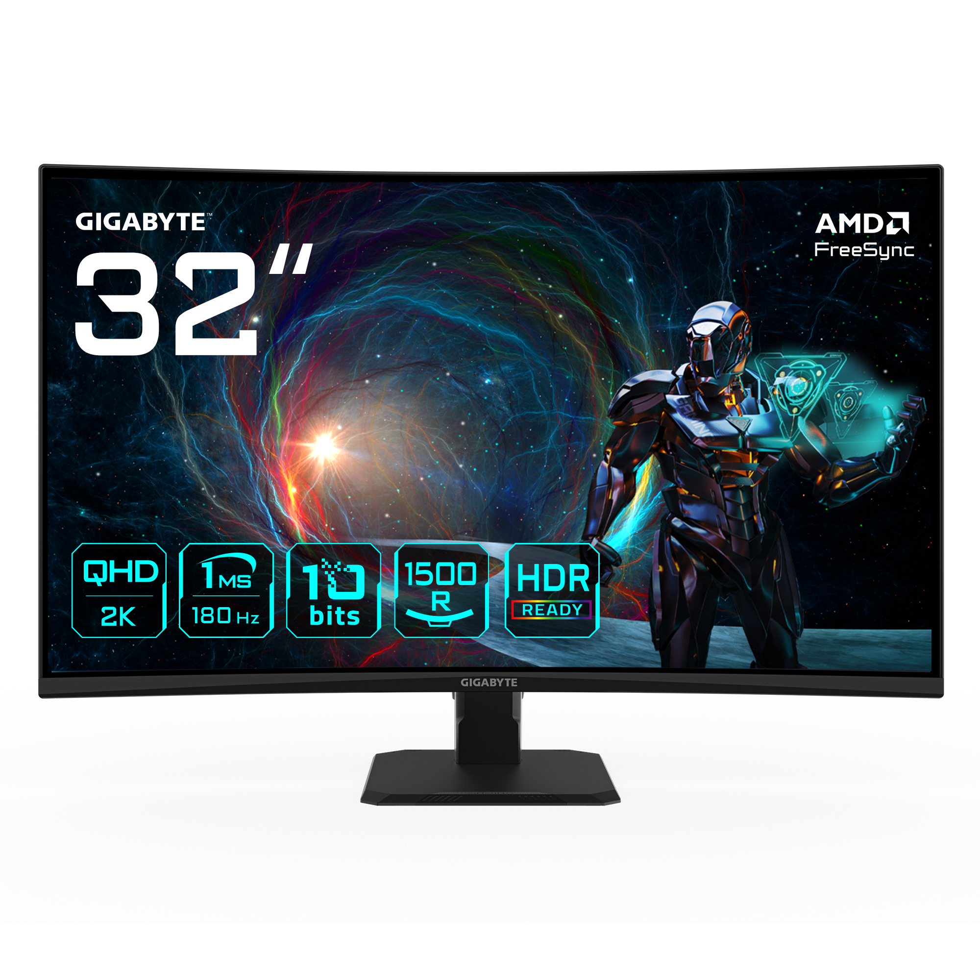 GIGABYTE 31.5 VA MONITOR CURVED GS32QCA