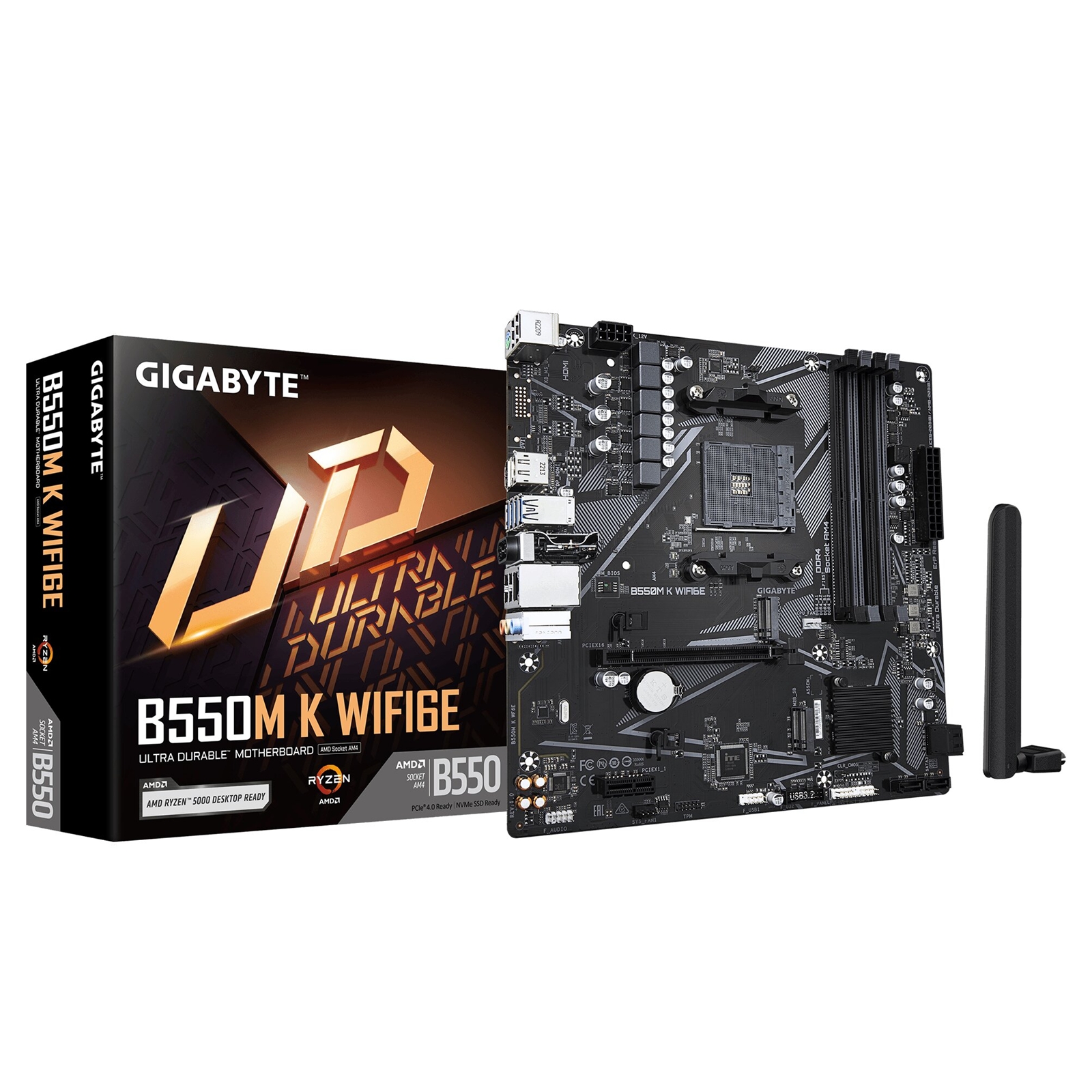 Gigabyte B550M K WIFI6E AMD AM4 Socket Motherboard