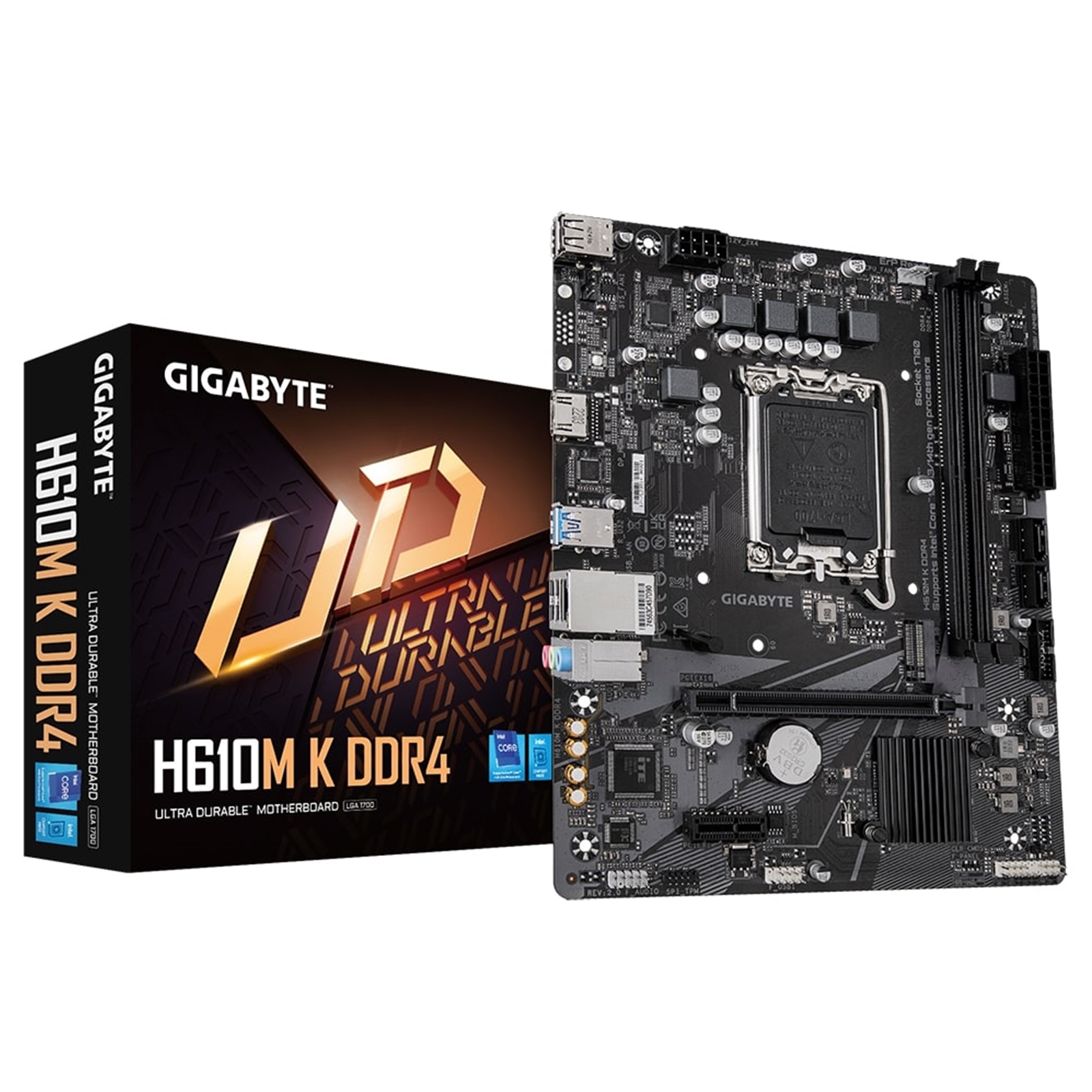 Gigabyte H610M K DDR4 Ultra Durable Intel 1700 Socket Mother