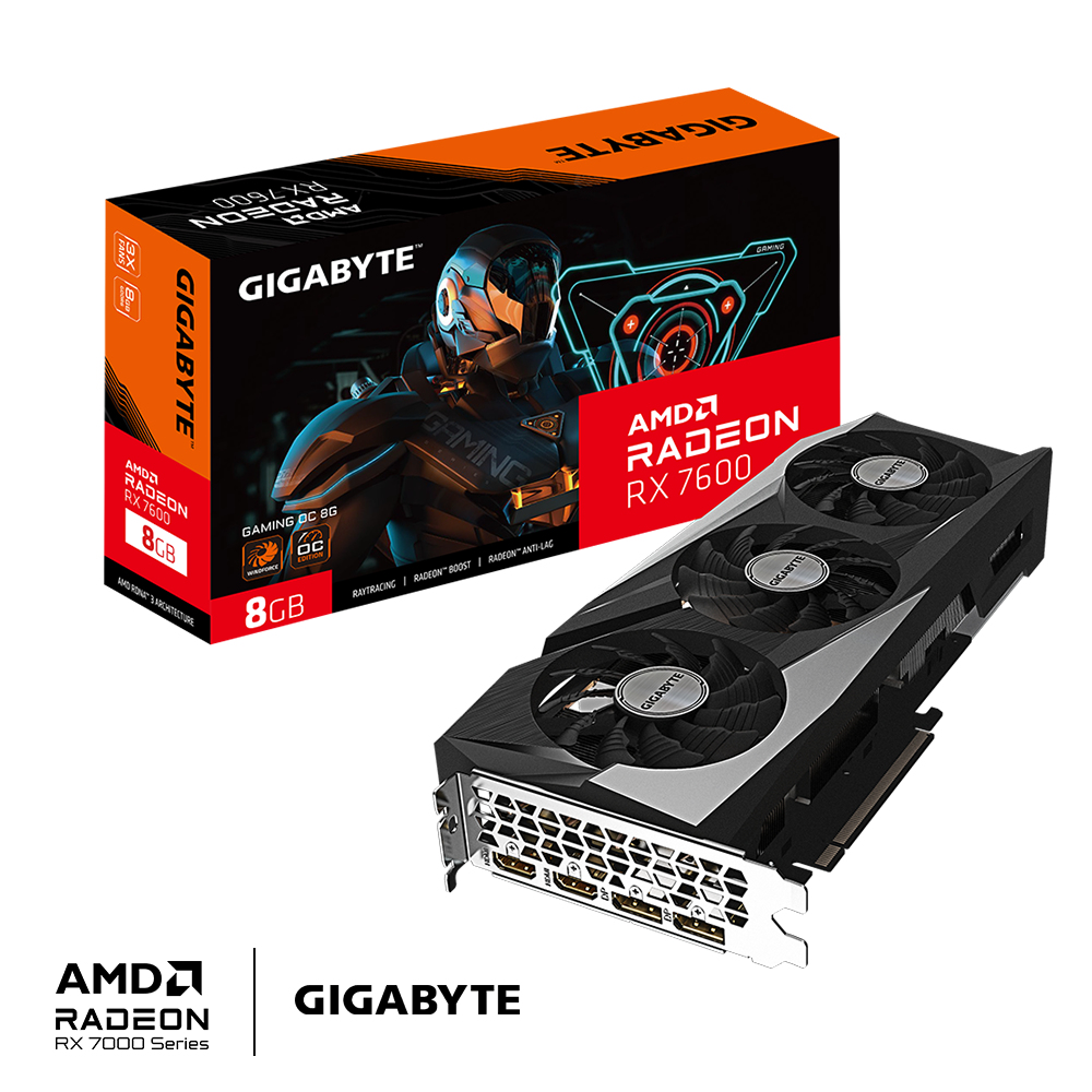 GIGABYTE RX 7600 8GB GAMING OC - Image 2