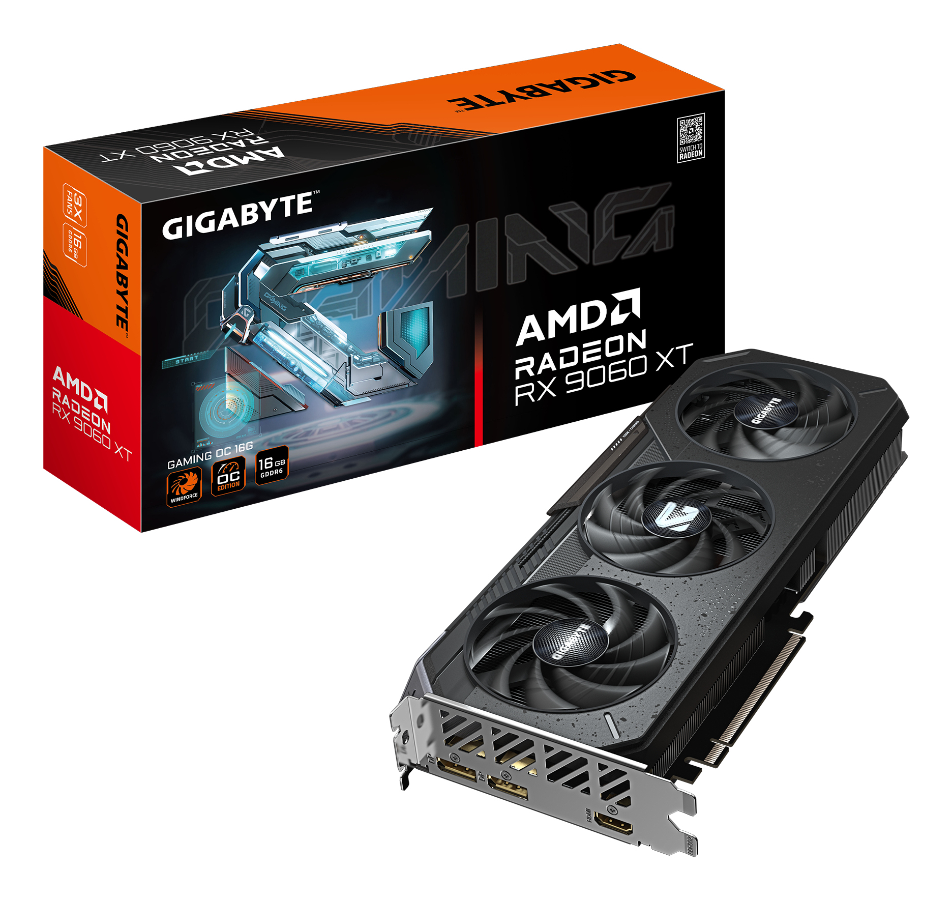 Gigabyte AMD Radeon RX 9060 XT GAMING OC 16GB GDDR6 Graphics - Image 7
