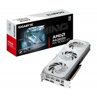 Gigabyte AMD Radeon RX 9060 XT GAMING ICE OC 16GB GDDR6 Graphics Card, 2048 Streams, 3320 MHz Boost Clock, Triple Fan, RGB, 2x DisplayPorts / 1x HDMI Port