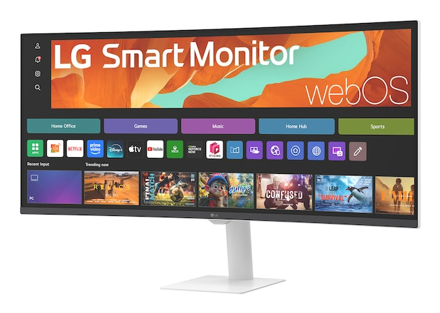 LG 34 VA MON CUR SPK SMART 34U601SA-W - Image 2