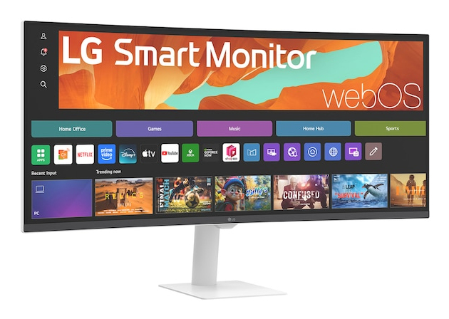 LG 34 VA MON CUR SPK SMART 34U601SA-W - Image 3