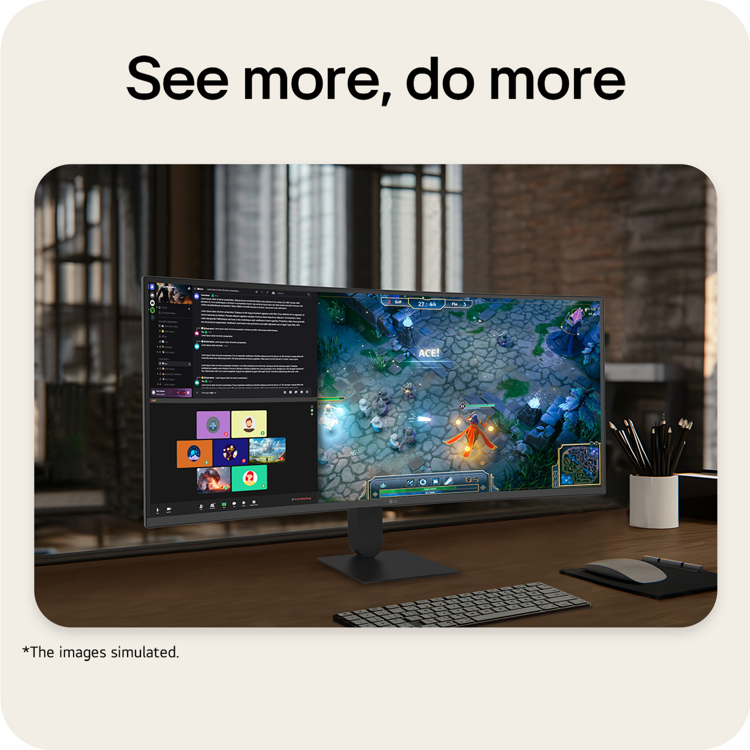 LG 34 VA MONITOR CURVED 34U640B-B - Image 2