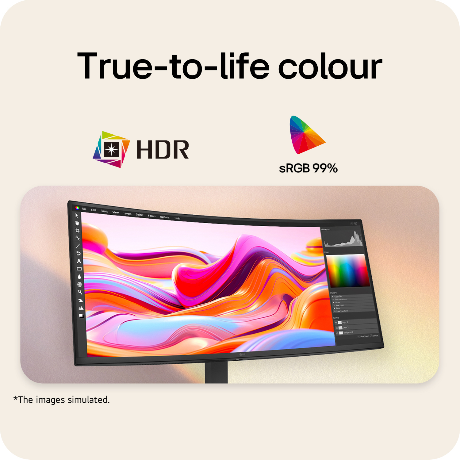 LG 34 VA MONITOR CURVED 34U640B-B - Image 4